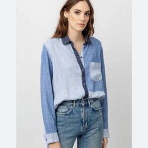 Rails Blue Button Down Shirt